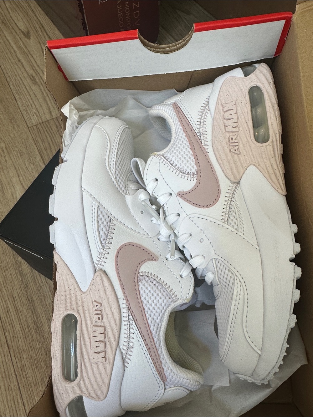 Nike Women's Air Max Low-Top Sneakers in White and Blush